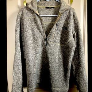 The North Face gray quarter zip